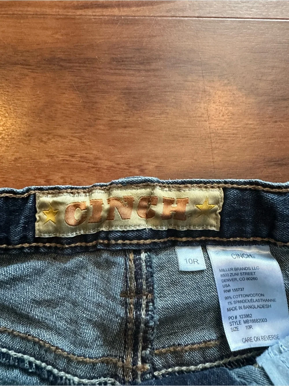 Cinch durable denim
